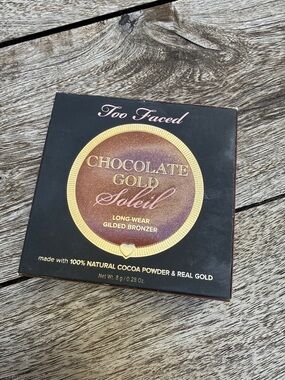 NEW Too Faced Chocolate Gold Soleil Long-Wear Bronzer - Gold, Brown